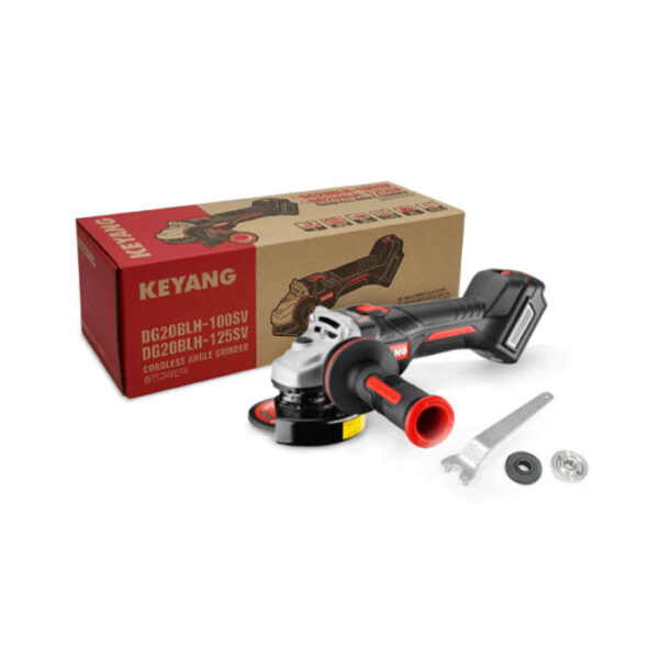 Keyang DG20BLH-125PV Akku-Winkelschleifer mit Paddelschalter