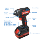 Keyang ID18BLA  Akku-Schlagschrauber 18V BODY – Schwarz/Rot