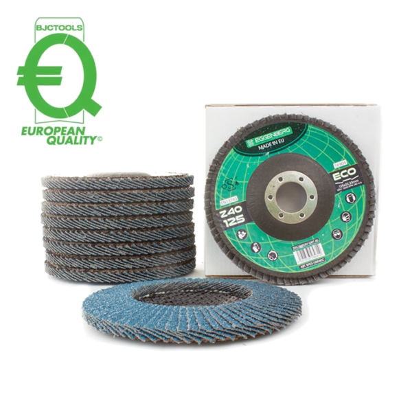 Eggenberg ECO Fächerscheibe konisch Zirkonium 125mm INOX/Stahl – K40/60/80