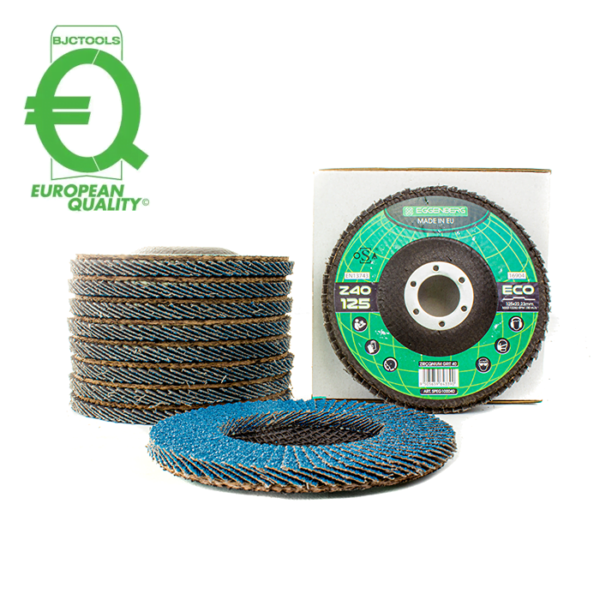 Eggenberg ECO Fächerscheibe flach Zirkonium 125mm INOX/Stahl Eggenberg ECO Fächerscheibe flach Zirkonium 125mm INOX/Stahl