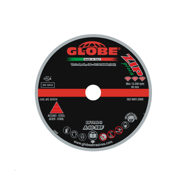 Globe G1614 Trennscheibe flach 115x1x22,2mm 25 Stück Globe G1614 Trennscheibe flach 115x1x22,2mm 25 Stück