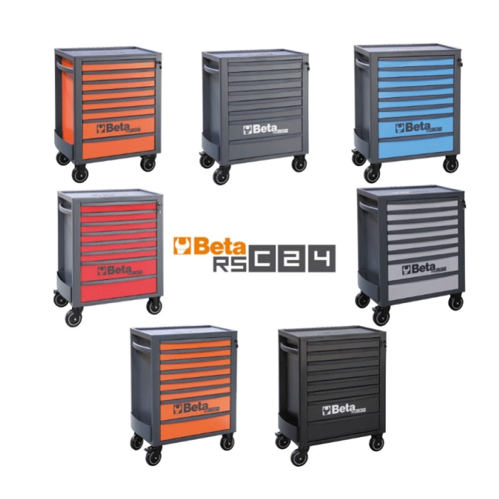 Beta RSC24/8 Werkzeugwagen mit 8 Schubladen - Verschiedene Farben