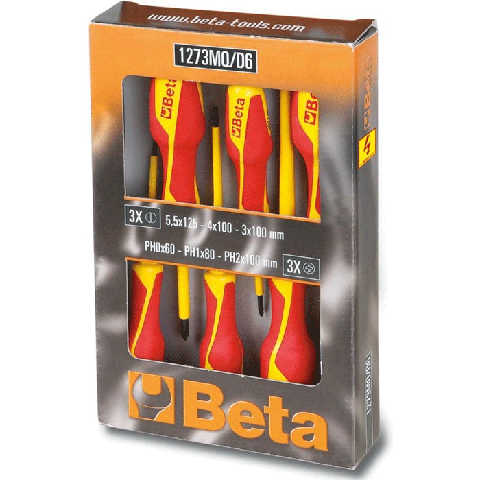 Beta 1273MQ/D6 schraubendrehersatz 6-tlg