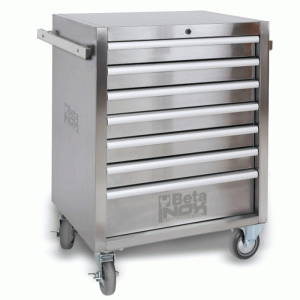 Beta C04TSS-7 RVS Gereedschapswagen mit 7 laden