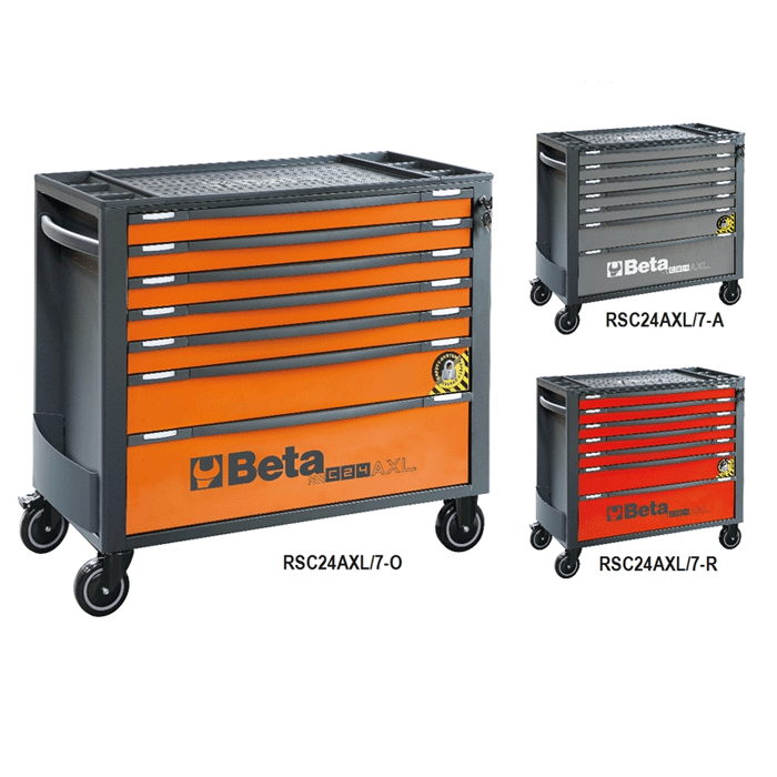 Beta RSC24AXL/7 Werkzeugwagen mit 7 Schubladen – Verschiedene Farben