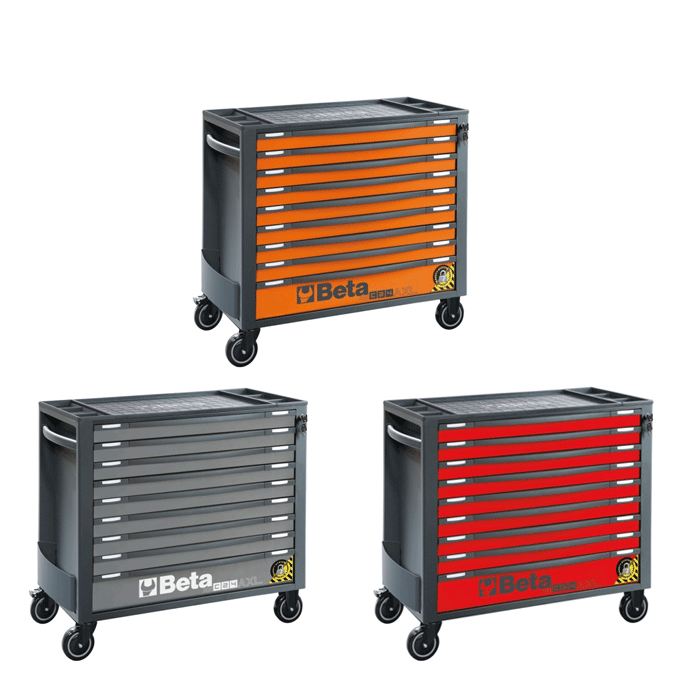 Beta RSC24AXL/9 Werkzeugwagen mit 9 Schubladen – Verschiedene Farben
