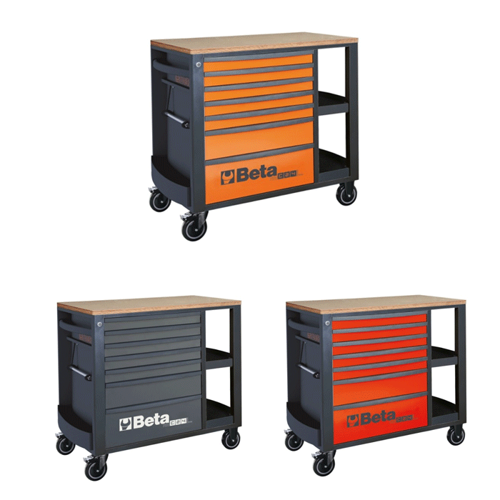 Beta RSC24L/7 Werkzeugwagen mit 7 Schubladen – Verschiedene Farben