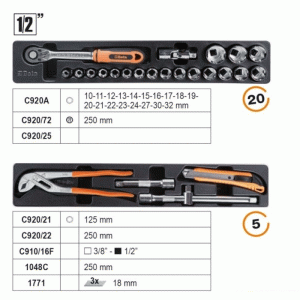 Beta Easy 2120L-E/T91 Werkzeugkasten 91 tlg – Bild 3