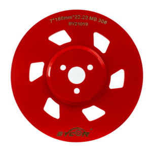 Bycon Diamantscheibe 180mm K30 - 6 Segmente - Weiche Bindung - Mittlere Körnung – Bild 4