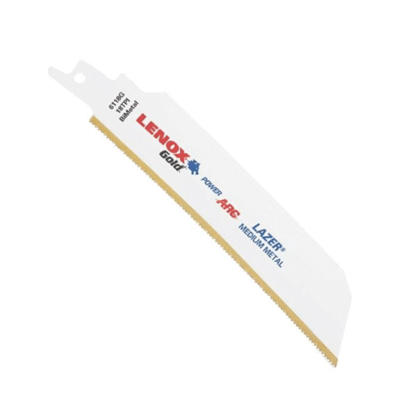 Lenox Gold Power Arc Säbelsägeblatt – Metall – 18 TPI – 6118G/9118G/12118G
