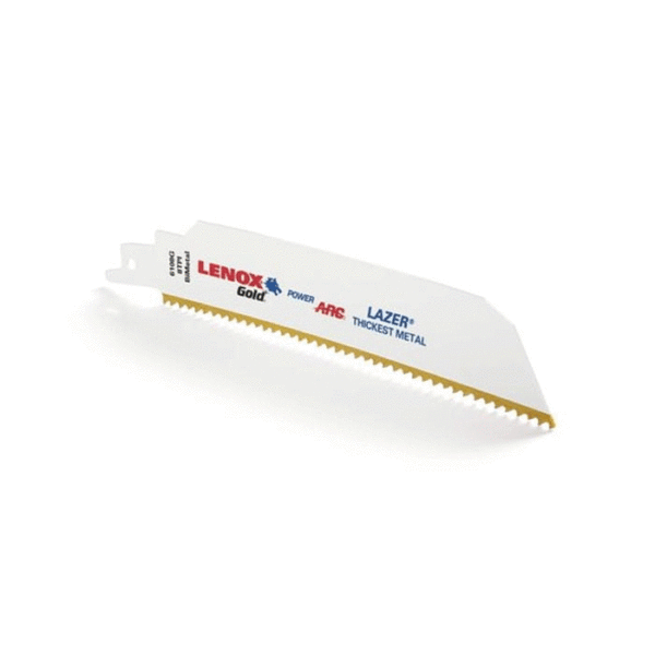 Lenox Gold Power Arc Säbelsägeblatt – Metall – 8 TPI – 6108G/9108G Lenox Gold Power Arc Säbelsägeblatt – Metall – 8 TPI – 6108G/9108G