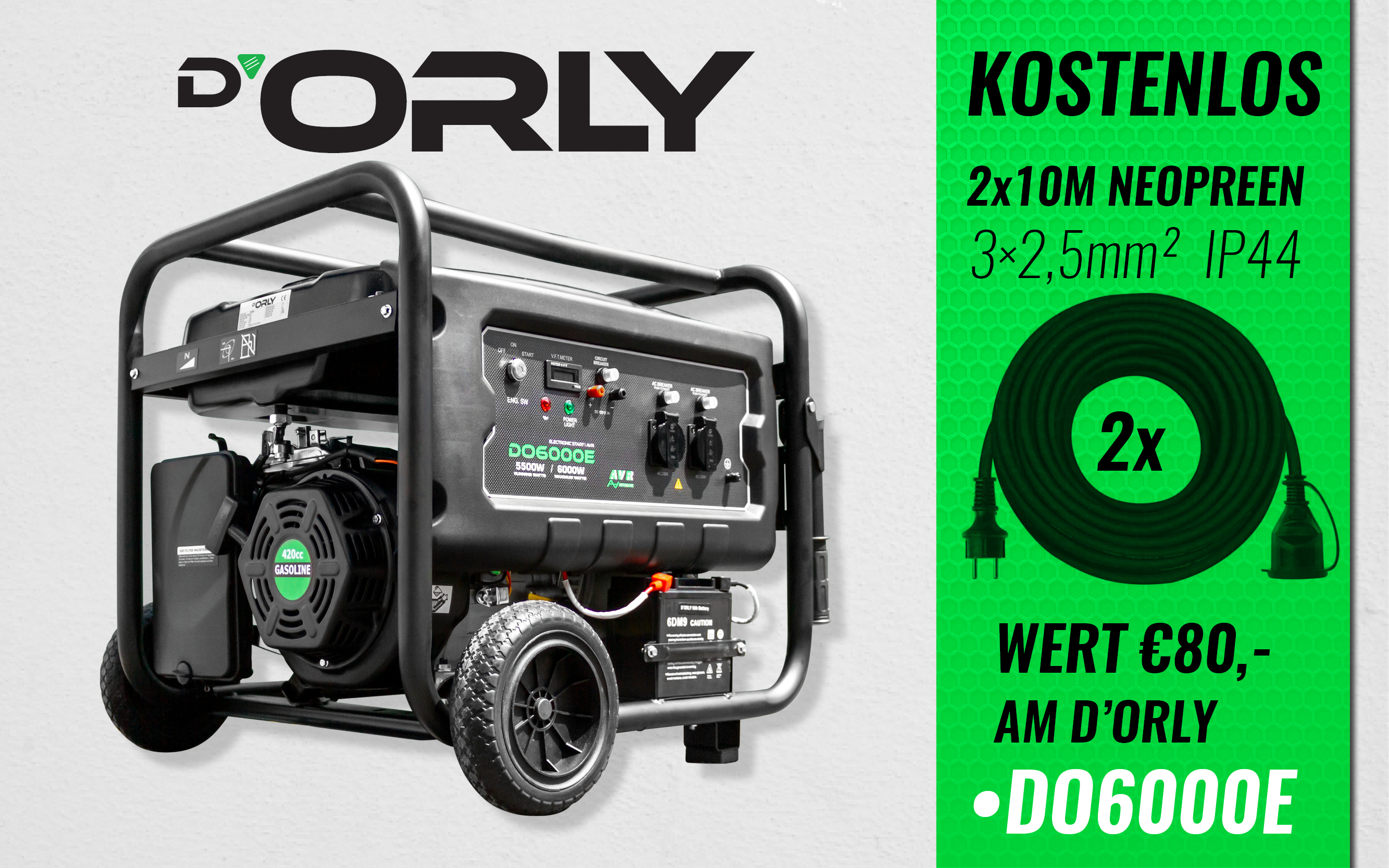 D'Orly Stromerzeuger aktion