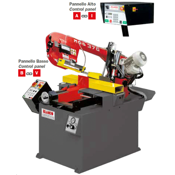 Bianco Metallbandsäge Halbautomatisch 370SA DS MS - 370 mm 0,9-1,5kW 400V