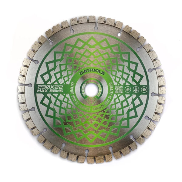 BJC Rapid PRO Diamanttrennscheibe trocken 230mm 22.23mm - Ziegel Granit Pflastersteine & Stahlbeton