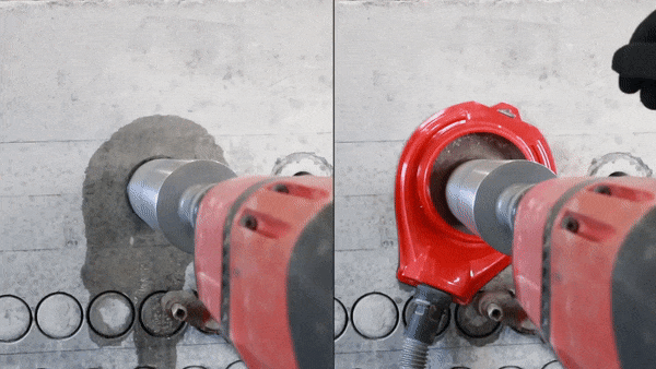 DiStar AquaDuster 162 Wasserschutzhülle – Wasserentfernung beim Bohren GIF2