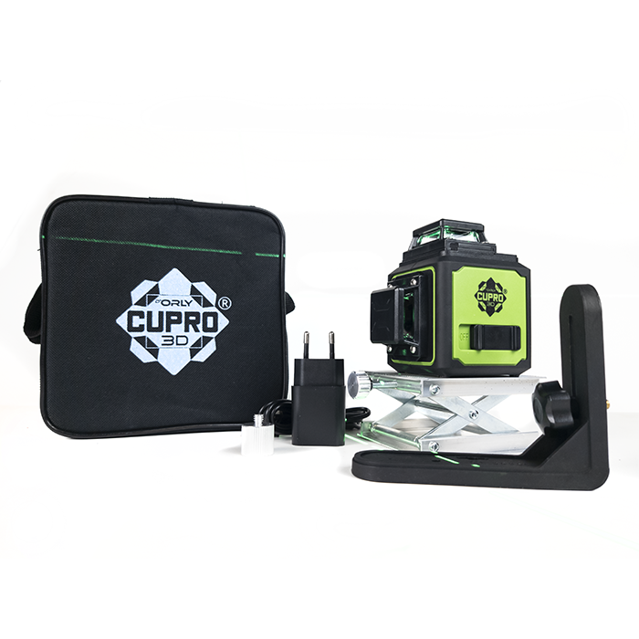 D’Orly CUPRO Kreuzlinienlaser 3D 360G Grün mit Neigungsfunktion – 360°