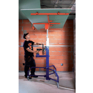 EdmaPlac 450 Plattenheber trockenbau halbautomatisch Plattenlift 4.5 und vertikal + Gratis D'Orly Deckenstütze 75 - 125 cm – Bild 8