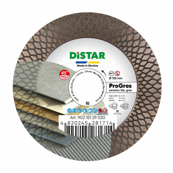 DiStar Diamantscheibe 1A1R Pro Gres – 125×22,23 mm DiStar Diamantscheibe 1A1R Pro Gres – 125×22,23 mm