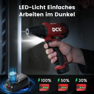 DCK Tools KDJZ23-10 Akku-Bohrschrauber 10mm 35Nm - 1x2.0Ah 6