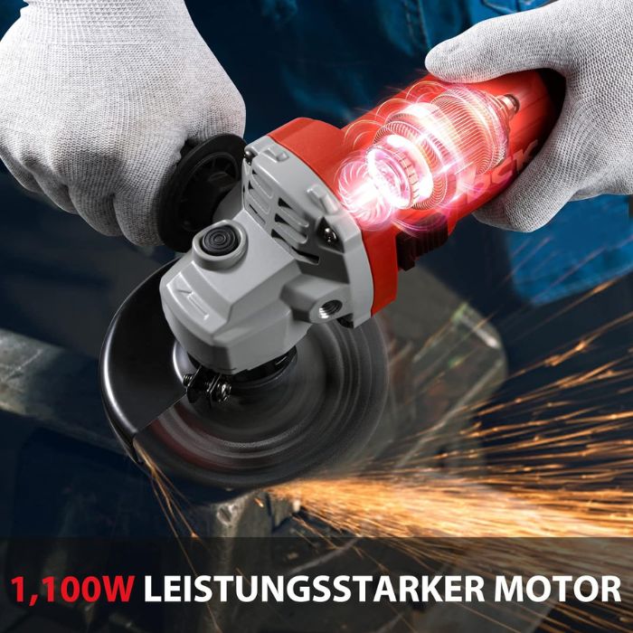 DCK Tools KSM17-115B Winkelschleifer 115mm 1100W – EA-01 8