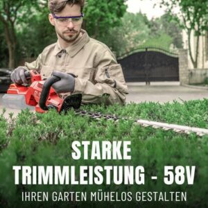DCK Tools 58V Rasen & Hecke Kombi – Akku-Rasenmäher + Heckenschere mit zusätzlichem 5.0Ah Akku – Bild 14