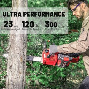 DCK Tools KDCS58181FDK Akku Kettensäge 58V 45cm mit 1 x 5.0Ah Akku – Bild 10