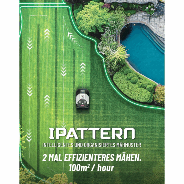 DCK KDRM107 Mähroboter mit Ipattern