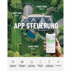 DCK KDRM107 Mähroboter app besteurung