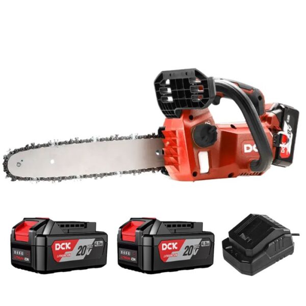 DCK KDCS20101 Tophandle Accu Kettingzaag 20V 25cm 2x 4 0Ah DCK Tophandle Akku-Kettensäge 20V SET