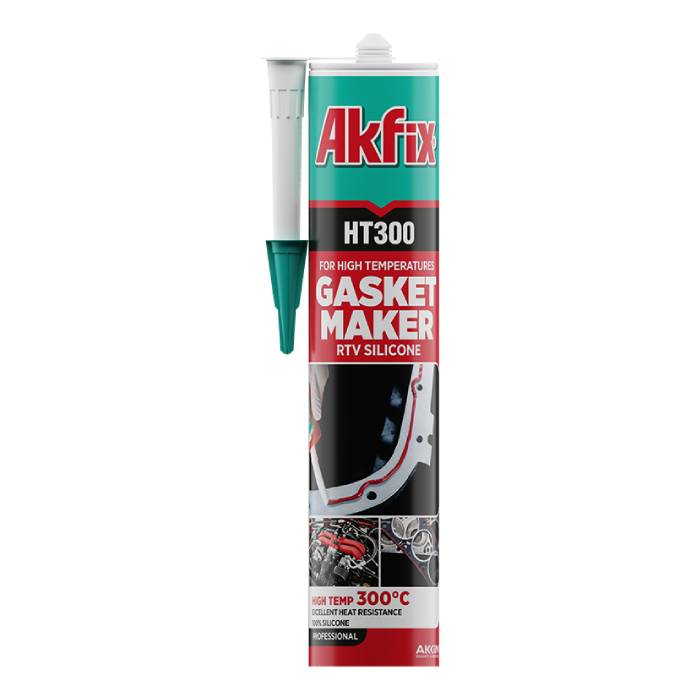 AKFIX HT300 RTV Silikon-Dichtstoff Rot – 310 ML