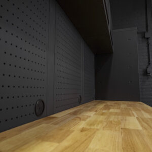 Pillar Werkstatteinrichtung Modular – Edelstahl-Arbeitsplatte – Tiefe 61,5 cm – Midnight Black Design – Bild 9