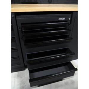 Pillar Werkstatteinrichtung Modular – Hartholz-Arbeitsplatte – Tiefe 61,5 cm – Midnight Black Design – Bild 8