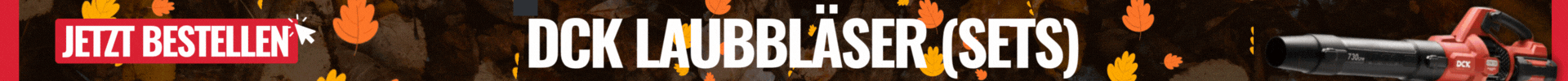 DCK POWER TOOLS 58V AKKU LAUBBLÄSER SETS!
