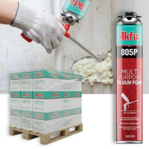 AKFIX 805P MULTI GUNFOAM PU-Montageschaum hellgelb 750 ml โ 1K PU-Schaum fรผr prรคzise Anwendung