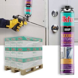 AKFIX 888P Flexfoam GUN weiร 750 ml PU-Montageschaum โ Palette (1008 Stรผck)